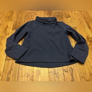 European Culture Midnight Blue Turtleneck Sweatshirt